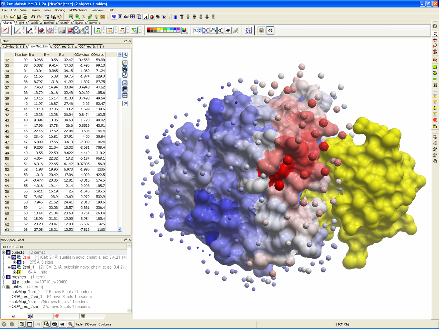 Protein docking software